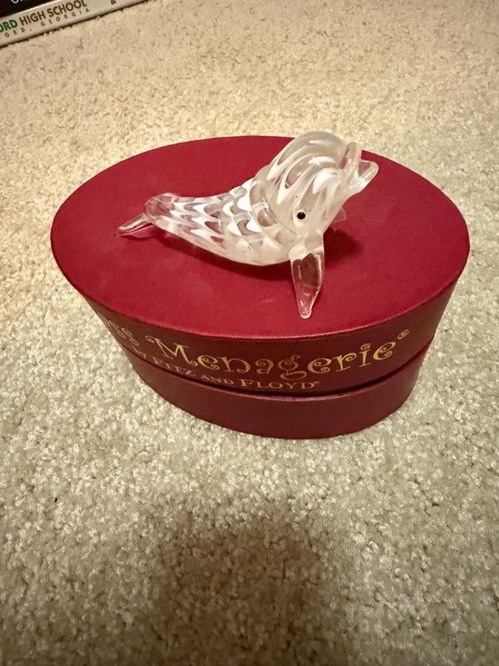 Fitz and Floyd Other - Fitz and Floyd Glass Beluga Whale